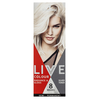 Schwarzkopf Live Colour, Silver Toner, Up To 8 Washes, Each Each