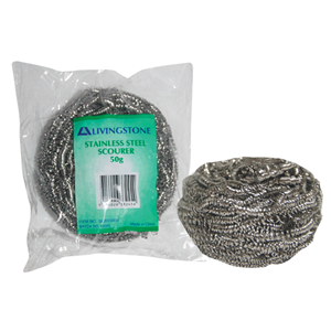 Livingstone Stainless Steel Scourers, 50g, Each, Loose Each