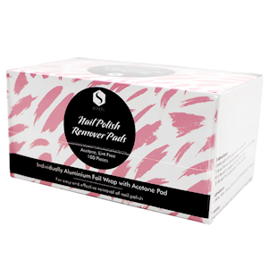 Sofeel Nail Polish Remover Pads, Acetone, Lint Free, Individually Wrapped, 1 Piece/Pack, 100 Packs/Box Box
