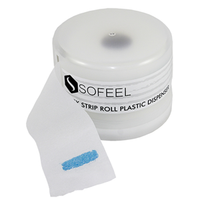 Sofeel Dispensers for Neck Strip, Recyclable Plastic, 133mm diameter x 95mm height, 118g, Opaque White, Each Each