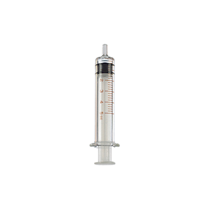 Livingstone Glass Syringe, 5mL, Luer Slip Glass Tip, Concentric Nozzle, Latex Free, Hypoallergenic, Each Each
