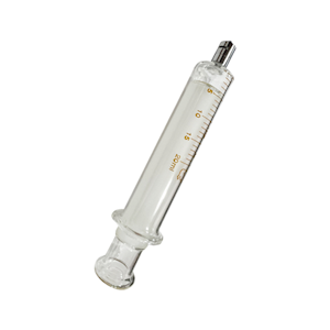 Livingstone Glass Syringe, 2ml, Luer Lock Metal Tip, Concentric Nozzle, Latex Free, Hypoallergenic, Each Each