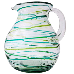 Sofeel Summer Glass Jug, 3L, 23cm, Swirl Design, Each Each