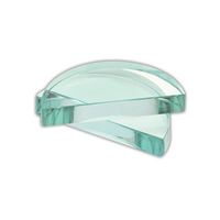 Livingstone Glass Mixing Slab, 45mm, 20mm Thickness, Semicircular, Polished Edges, Each Each