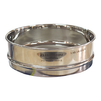 Test Sieve, 212 Microns, 200mm Diameter, 50mm Height, Stainless Steel, Certified, Each Each
