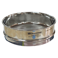 Test Sieve, 600 Microns, 200mm Diameter, 50mm Height, Stainless Steel, Certified, Each Each
