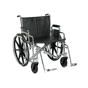 Sunrise Medical Breezy EC 2000 Wheelchair, 205kg Capacity, 22 Inches Seat Width, Heavy Duty, Each Each