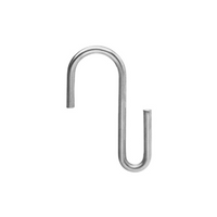 My Coat Hangers Heavy Duty S Metal Hooks, 4mm Thick, 304 Stainless Steel, Silver, 50 Pieces/Pack Pack
