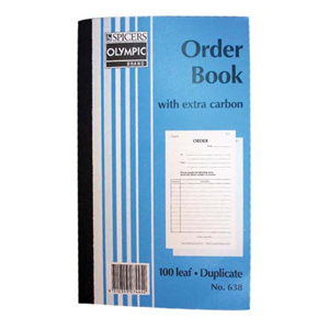 ORDER BOOK #638 8"X5" 200X125MM DUP. 100LF EACH Each