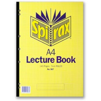 LECTURE BOOK A4 SPIRAL TOP OPNPERFORATED SP907 FEINT EACH Each