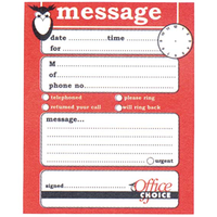 Spicers Phone Message Pad, 100 x 125mm, 50 Leaves, Each Each