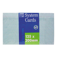 GUIDE CARDS 5"X8" PINK RULED PACK/100 Pack