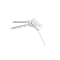 Lincon Vaginal Speculum, Duckbill, Ratchet Action, Recyclable Plastic, Sterile, Clear, Small, 240 Pieces/Carton Carton