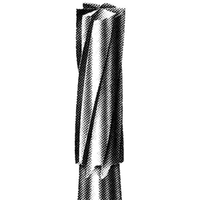 SSW Ff9561 Tungsten Carbide Burs, Flat Fissure, ISO 107 #08(1), Friction Grip Finishing,Made in UK, Each (min Buy 5) Each