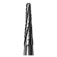 SSW 699 Tungsten Carbide Burs, Taper Fissure, ISO 168 #09, Friction Grip, Cross Cut, Made in UK, Each Each