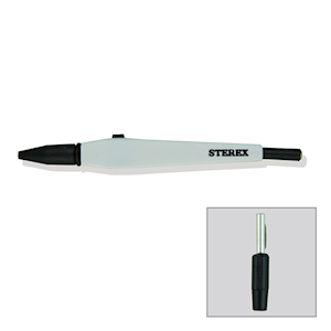 Sterex Easy Load Needle Holders, Banana, Switched, Black, Each Each