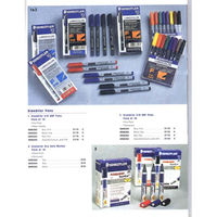 LUMOCOLOR PEN PERM. FINE WALLET/4 Pack