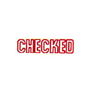 S/Inking Shiny Checked Red Each Each