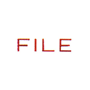 S/INKING SHINY FILE RED EACH Each