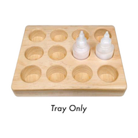 Haines Stuhl Bottle Tray, Wooden, Hole Diamater: 41mm, Size: 240 x 187 x 25mm, 12 place, Each Each