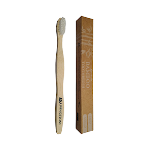 Liv Eco Bamboo Toothbrush, Adult, Medium Bristles, 12 Pieces/Pack Pack