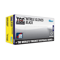 The Glove Company Nitrile Gloves, Large, Black, 100/Box
