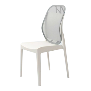 FloBac Mesh Back Support, No Seat, 54(L) x 1(W) x 45(H) cm, Portable and Lightweight, White, Each Each