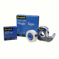 Scotch Removable Magic Tape 811, 19mm x 33m, Each Each