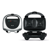 Breville The Big One Toastie Maker (BTS100SIL), Non-Stick Plates, 28 x 28 x 11cm, Each Each