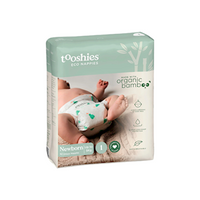 Tooshies Eco Nappies, with Organic Bamboo, Size 1 Newborn, 3-5kg, 52 Pieces/Pack Pack