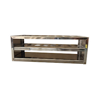 Livingstone Test Tube Rack Stand, Aluminium, 25mm Test Tube Diameter, 24 Holes, 22 Gauge, Each Each