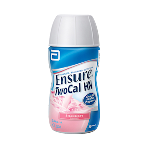Abbott Nutrition Ensure Two-Cal HN, 200ml Bottle, Strawberry, 30 Bottles/Carton Carton