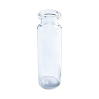 Livingstone Vials, Crimp Top, 20ml, Clear Glass, Flat Top/Bottom, Caps Not Included, 100/Pack Pack