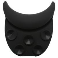 Wash Basin Cushion with Suction Cups for Perfect Hold, Black Each