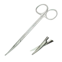 Livingstone Metzenbaum-Nelson Scissors, 18cm, Stainless Steel, Each Each
