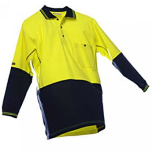 YAKKA HI-VISIBILITY WORKWEAR LSLEEVE POLOSHIRT LEMON SIZE 24 Each